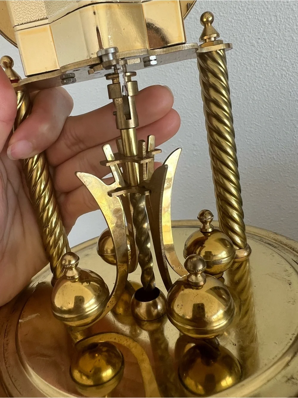 Gold Anniversary Mantel Clock - Gold Finish